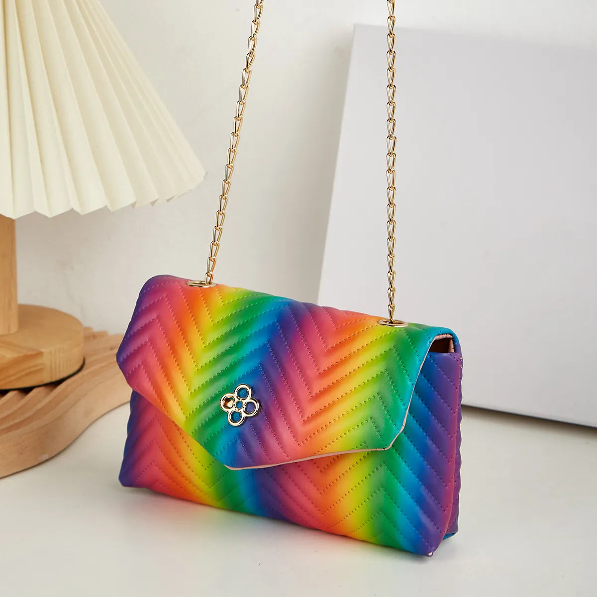 New Contrast Color Polyester Suitable For Portable Travel Lipstick Cosmetics Women's Bag
