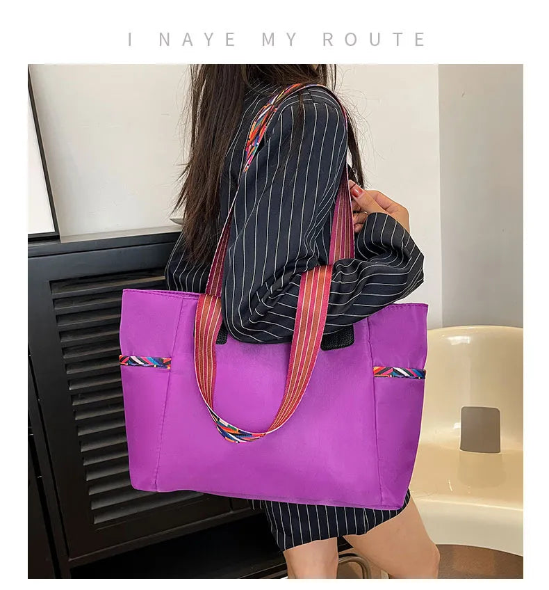 Women's Oxford Cloth Bag Portable And Fashion Shoulder Bag