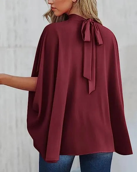 Oversized Top Batwing Sleeve Tarpaulin For Women