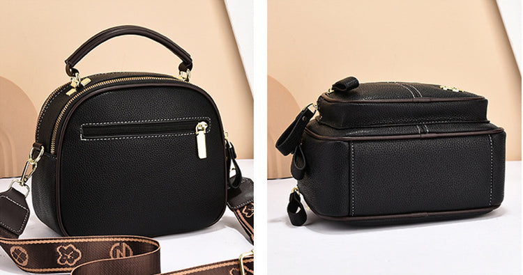 Versatile Crossbody Bag For Women Multi-zipper Design Shoulder Bags With Portable Fashion Handbags Small Square Bag