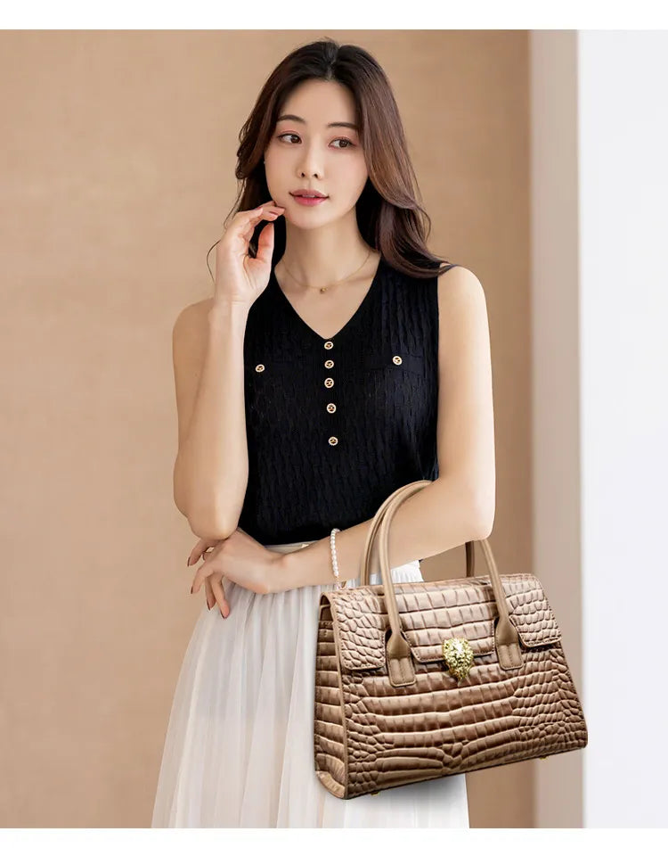 Large Capacity Lady Temperament Shoulder Messenger Bag