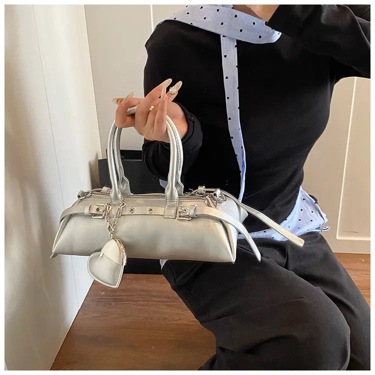 Niche Bowling Bag Design Commuter Fashionable Shoulder Bag