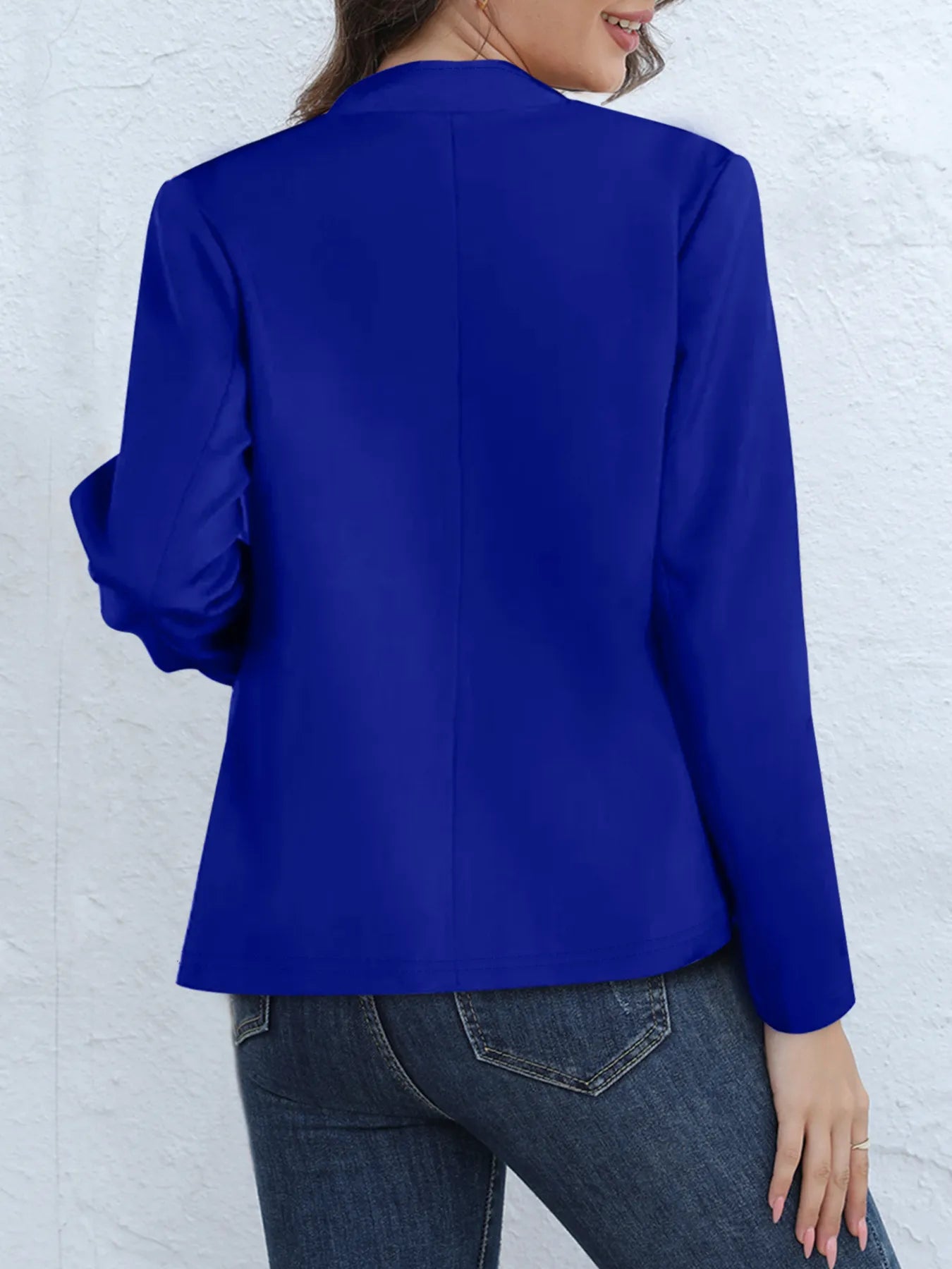 Fashion Solid Color Stand Collar Long Sleeve Women's Clothing Jacket