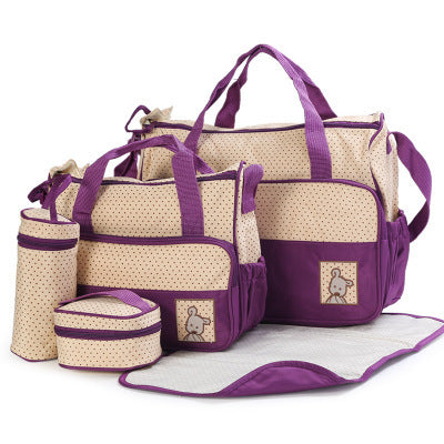 Baby Diaper Bag Suits For Mom Baby Bottle Holder Mother Mummy Stroller Maternity Nappy Bags Sets