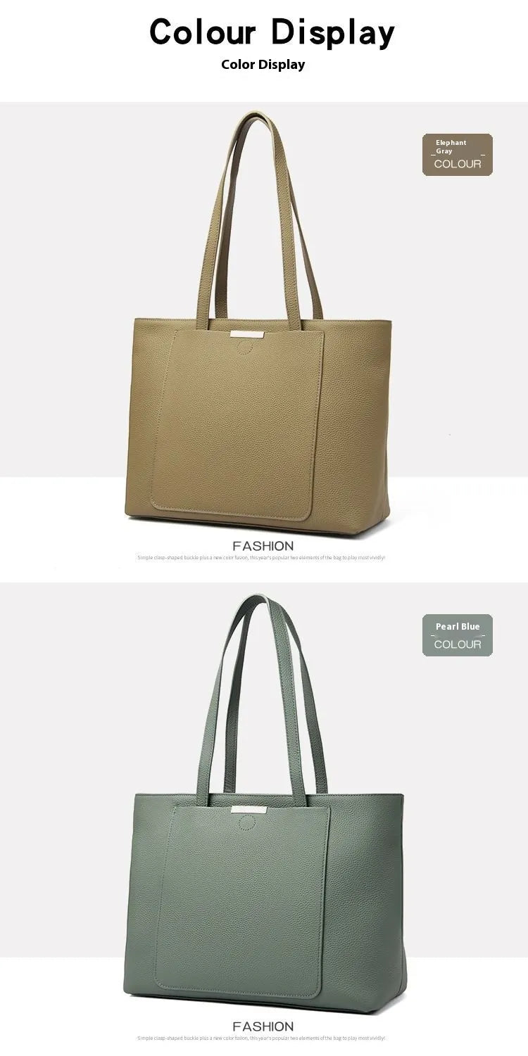 Tote Bag Women's Large Capacity Leather Shoulder Bag