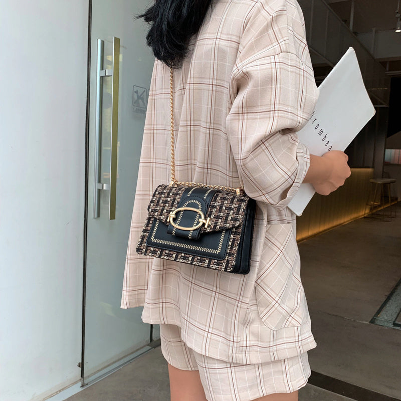 PU Crossbody Chain Small Bag