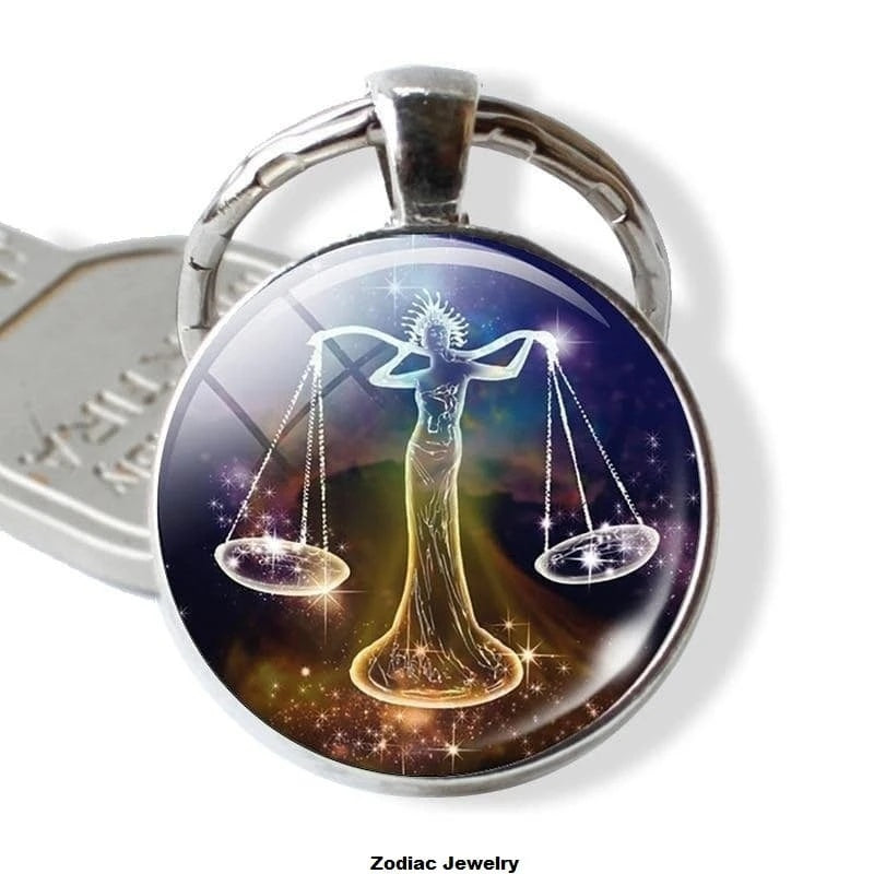 Twelve Constellation Keychain Birthday Gift