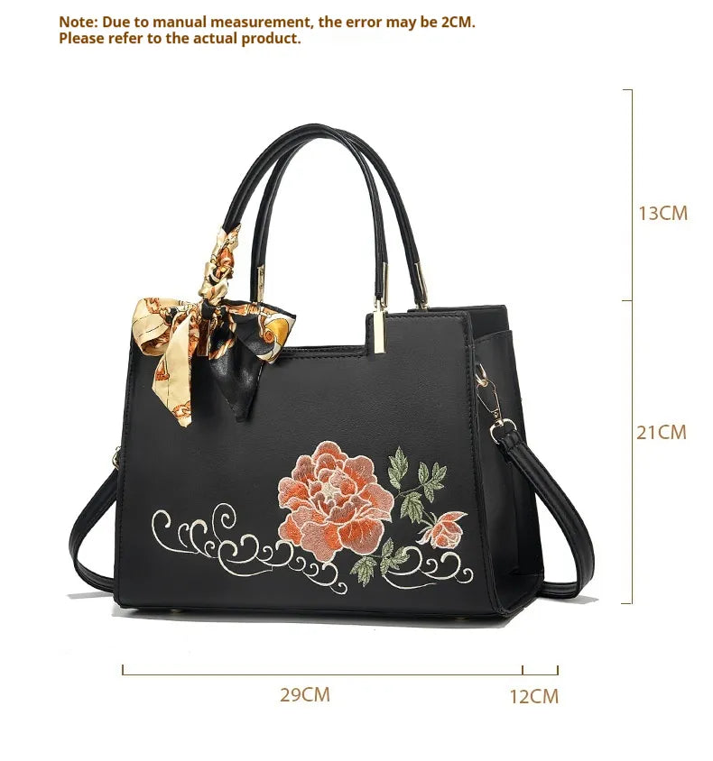 Large Capacity Embroidered Women Bag