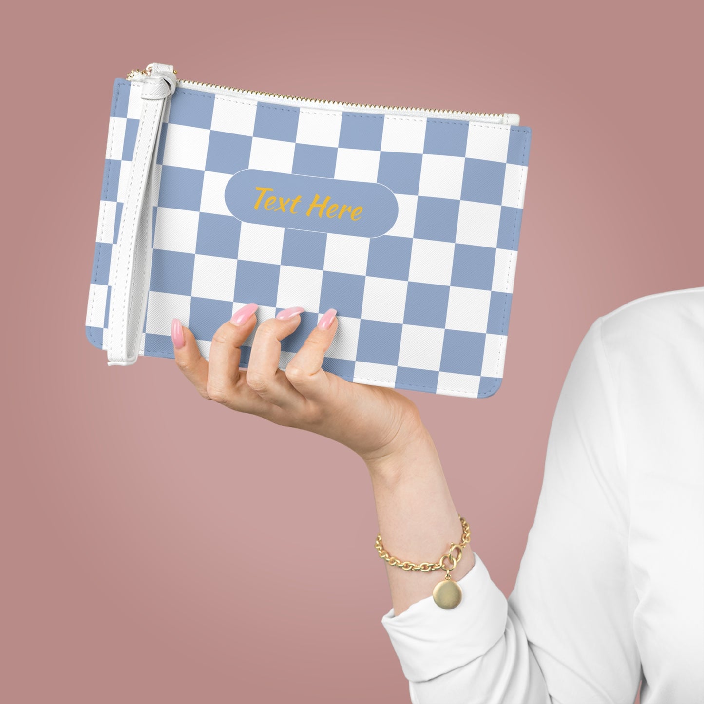 Clutch Bag - Personalize With Checkered Designs