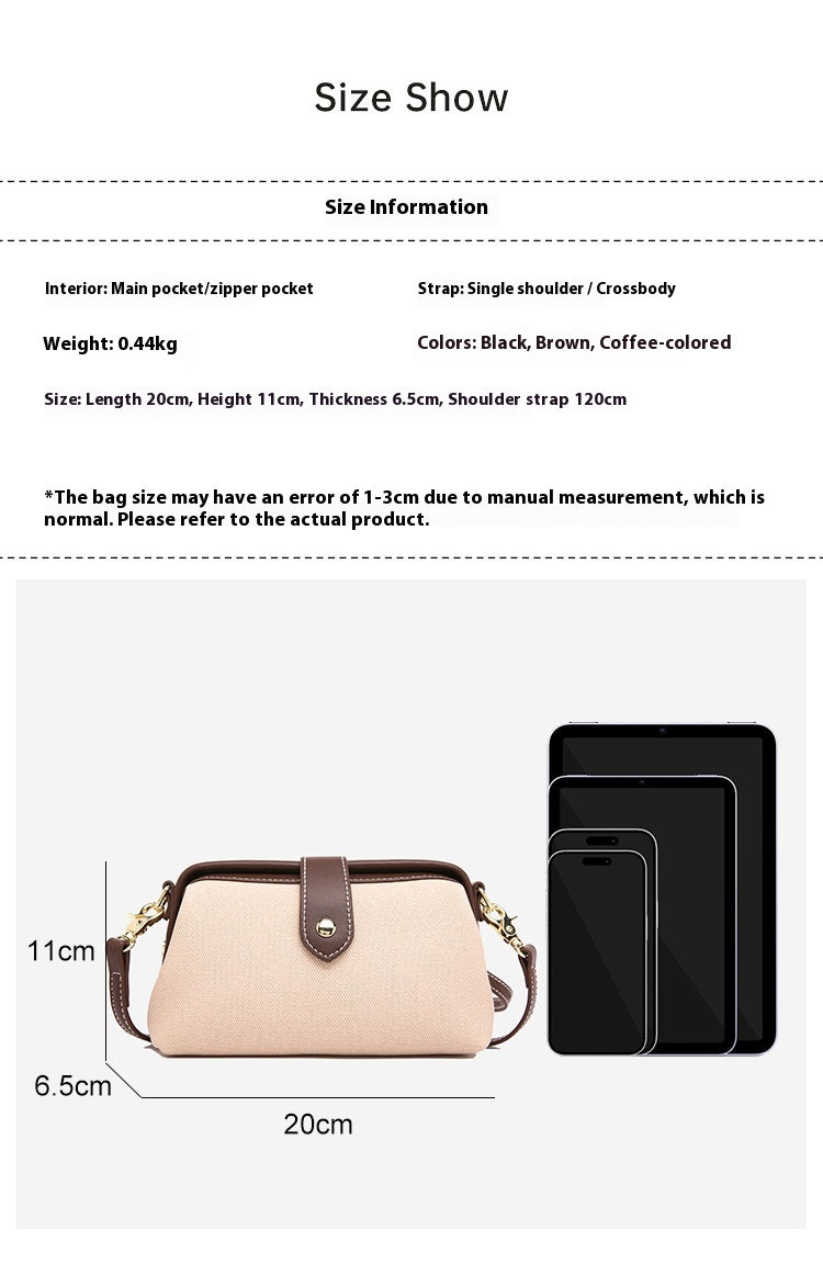 High-grade Casual Women's Niche Texture Shoulder Messenger Bag