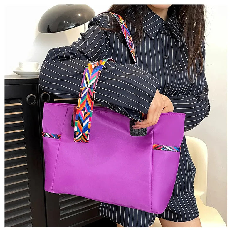 Women's Oxford Cloth Bag Portable And Fashion Shoulder Bag
