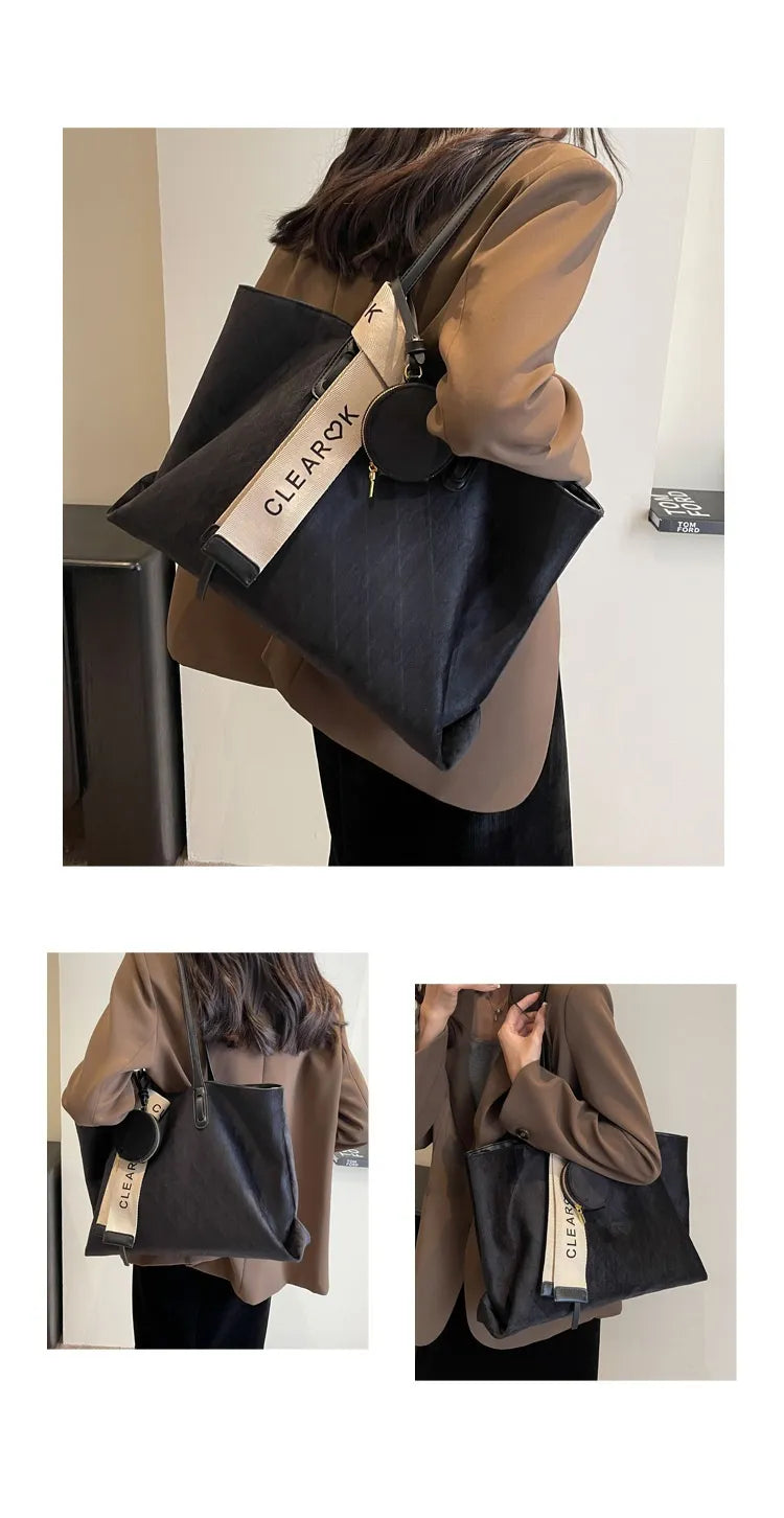 Casual Large Capacity Totes Women's Large Shoulder Bag