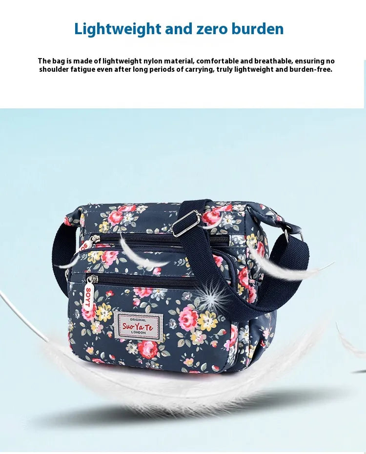 Printed Shoulder Bag Lightweight Outdoor Simplicity Travel