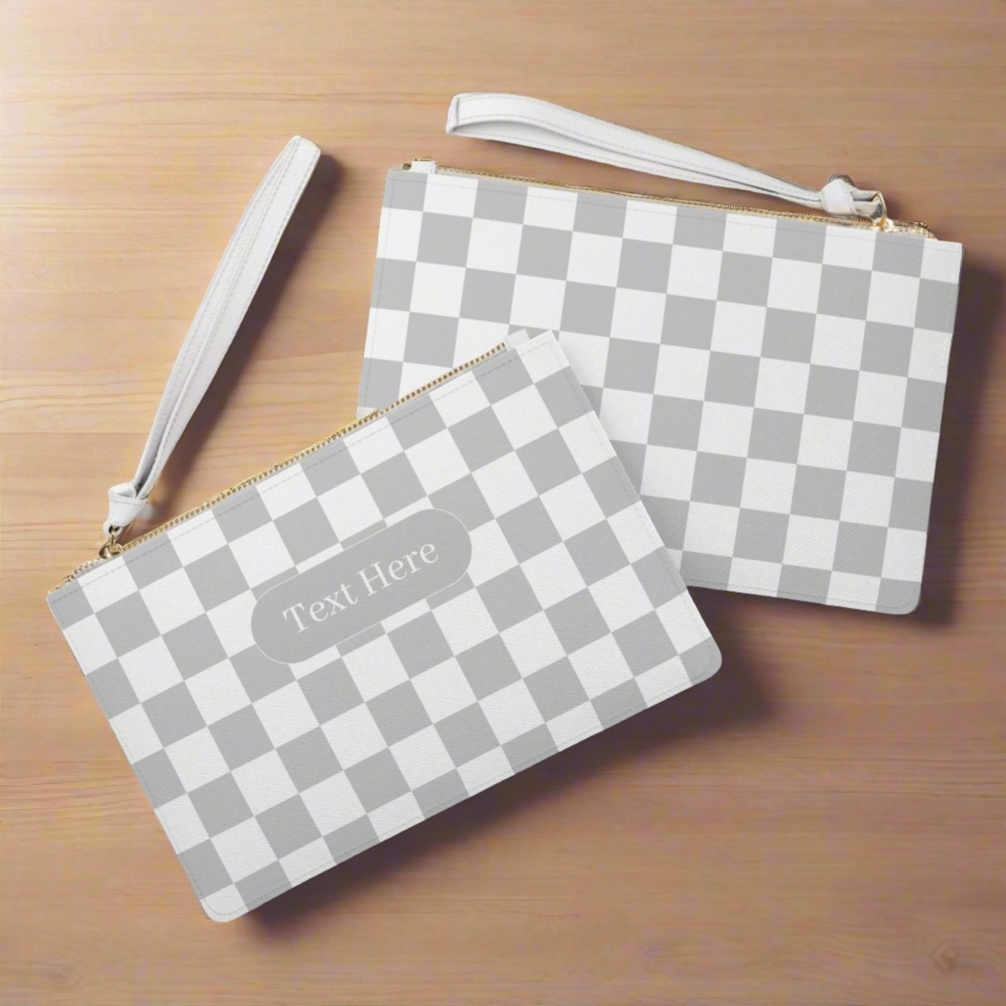 Clutch Bag - Personalize With Checkered Designs