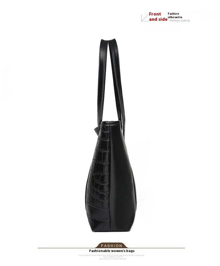 Women's Soft Leather Portable Large Capacity Shoulder Bag