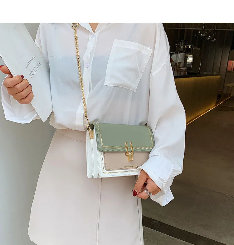 Niche Ins Internet Celebrity Women's Wide Strap Crossbody Bag