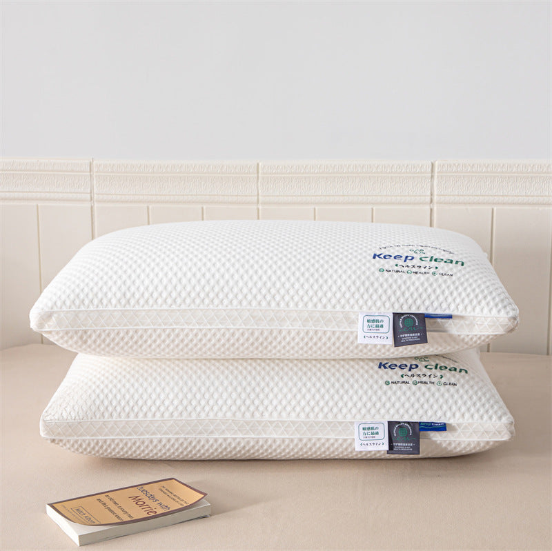 Plaid Pillow Inner Cervical Support Improve Sleeping Household Non-collapse Durable