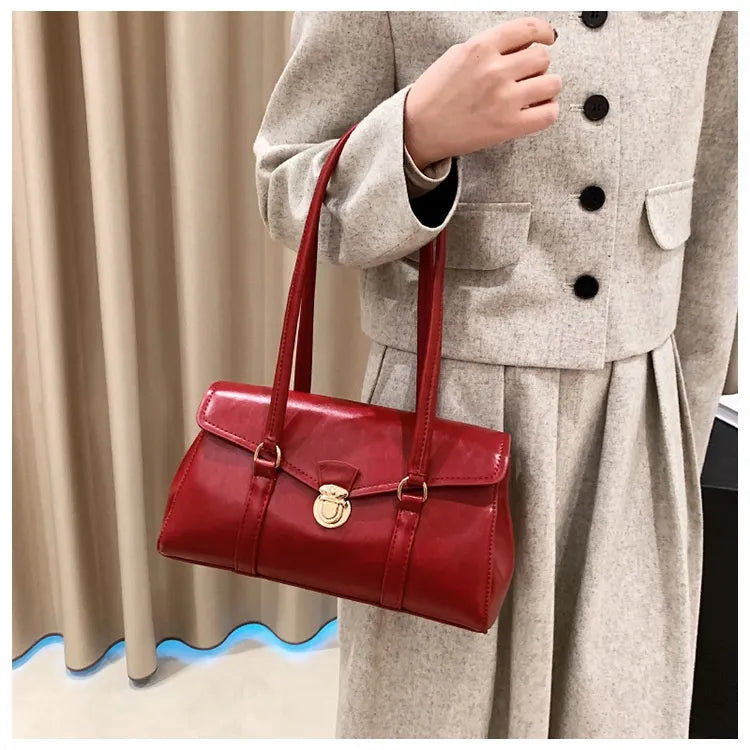 Retro High-grade Underarm Document Tote Bag Women
