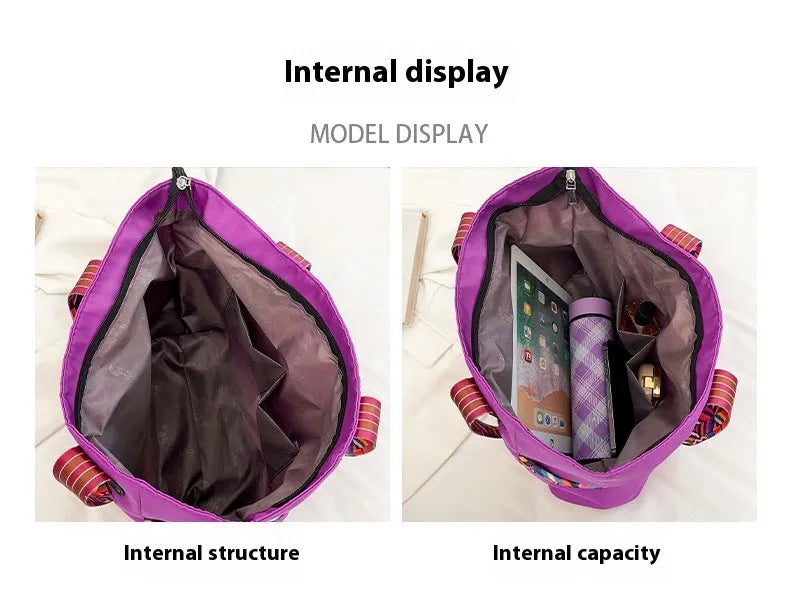 Women's Oxford Cloth Bag Portable And Fashion Shoulder Bag