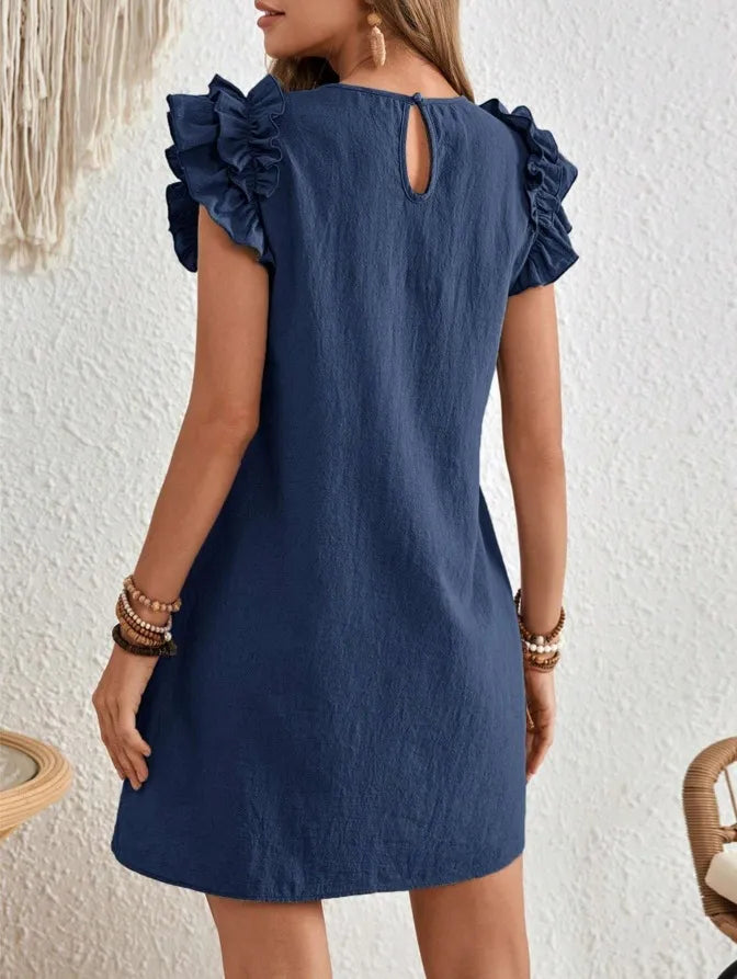 Women's Summer Casual V-neck Lace Dress