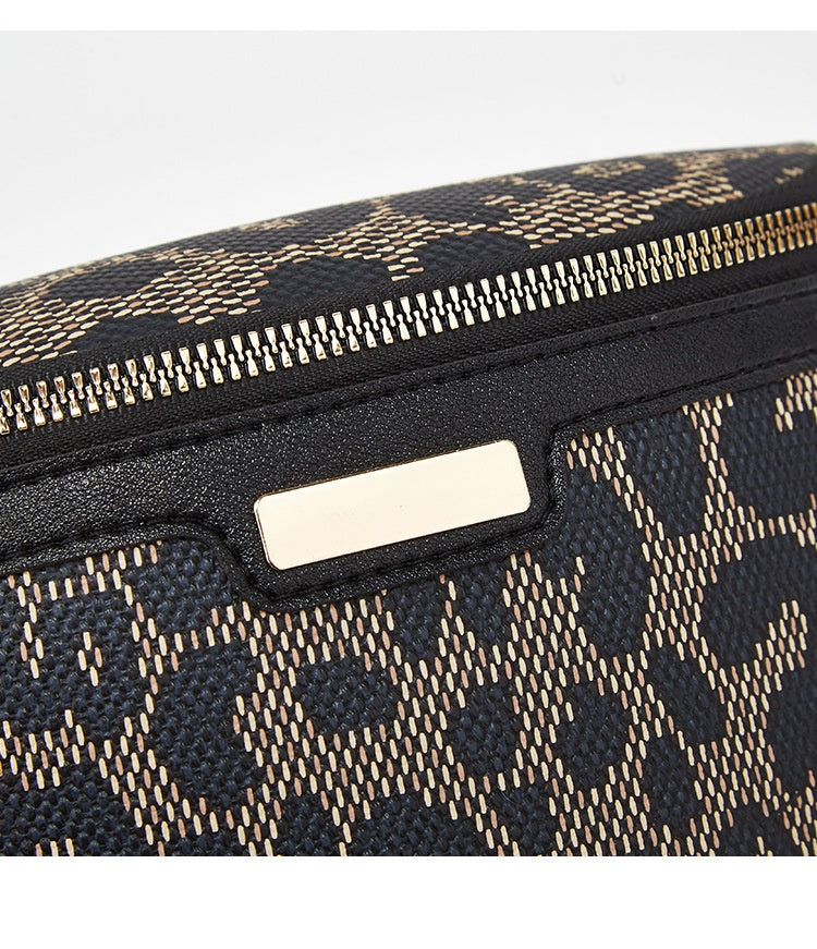 Women's Fashion Chest Bag Shoulder Bag Leopard Print Waist Bag
