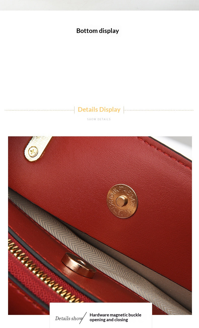 Womens New Chinese-Style National-Flair Embroidered Crane Fashion Crossbody Tote Bag