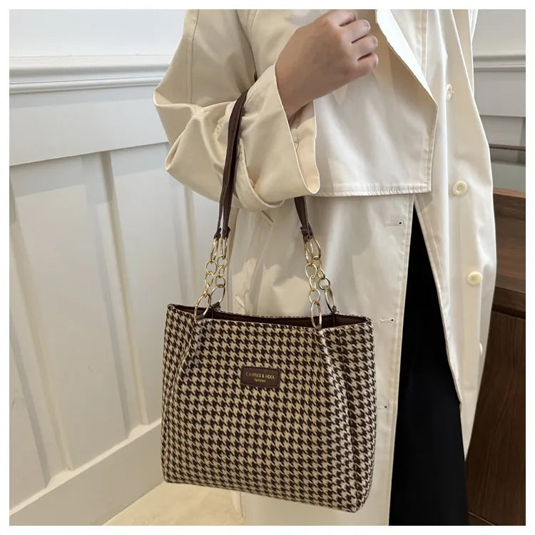 Fall Idle Style Chain Tote Shoulder Large Capacity