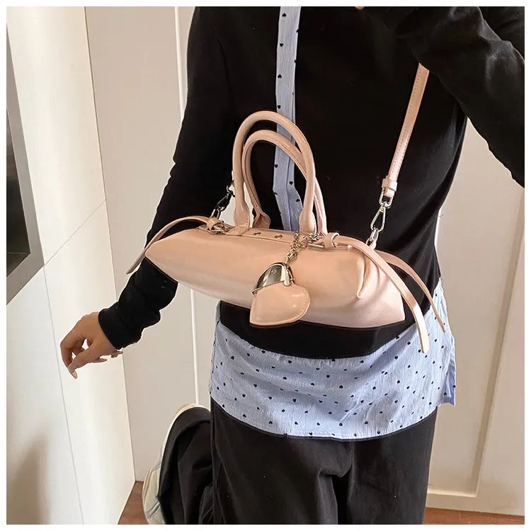 Niche Bowling Bag Design Commuter Fashionable Shoulder Bag