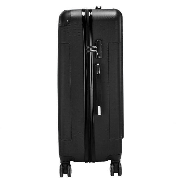 3-in-1 ABS Trolley Case 20 Inches-24 Inches-28 Inches Black  - FREE USA SHIPPING