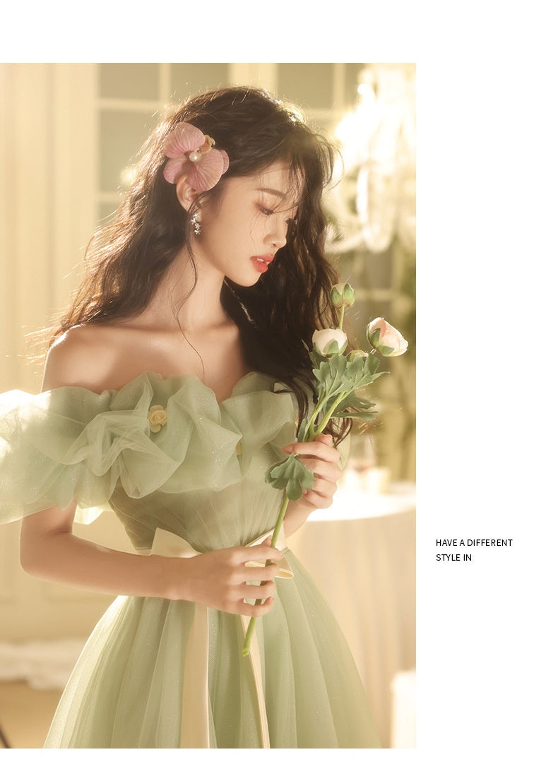 Off-shoulder Evening High-end Affordable Luxury Niche Dress