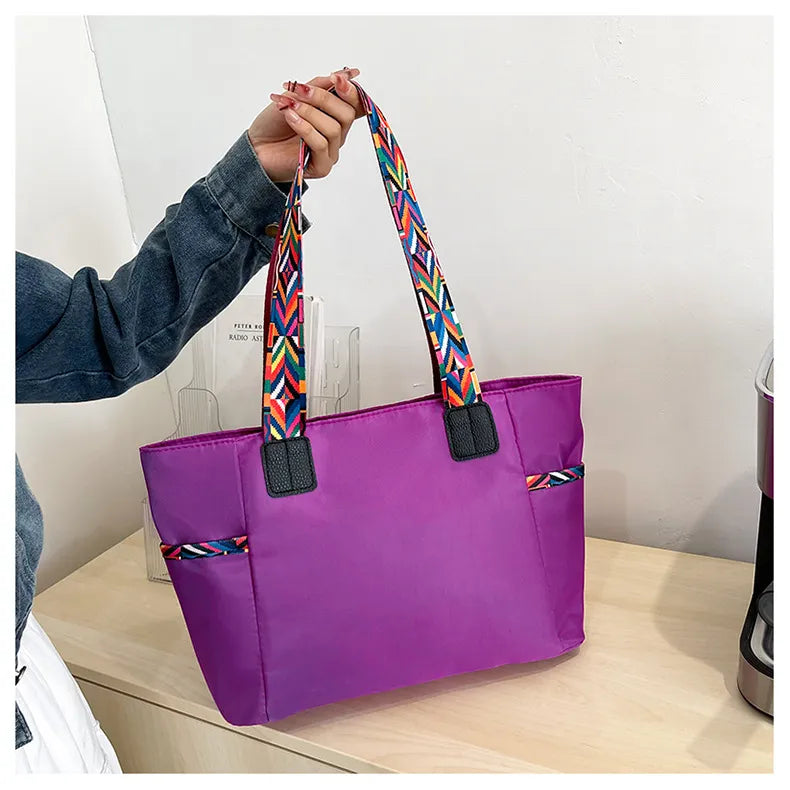 Women's Oxford Cloth Bag Portable And Fashion Shoulder Bag