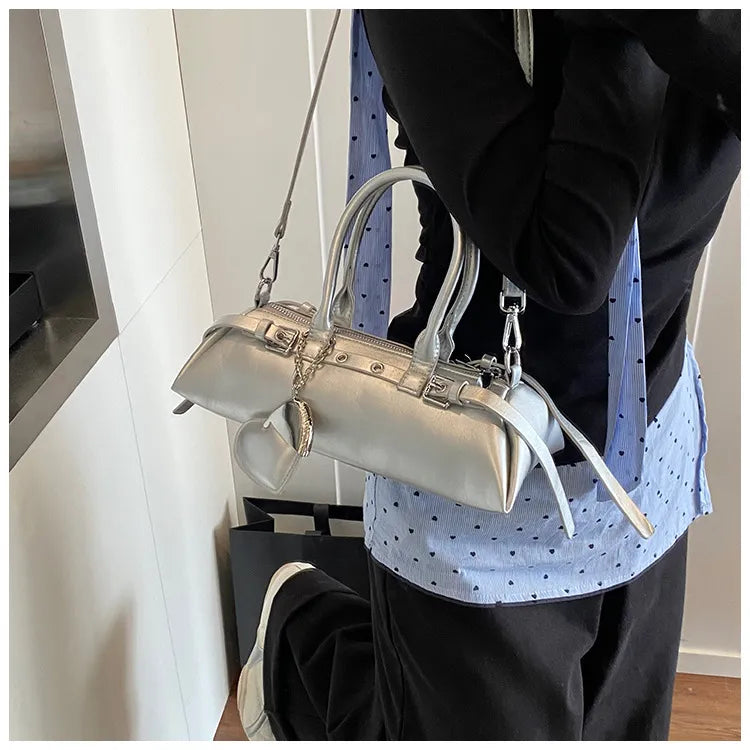 Niche Bowling Bag Design Commuter Fashionable Shoulder Bag