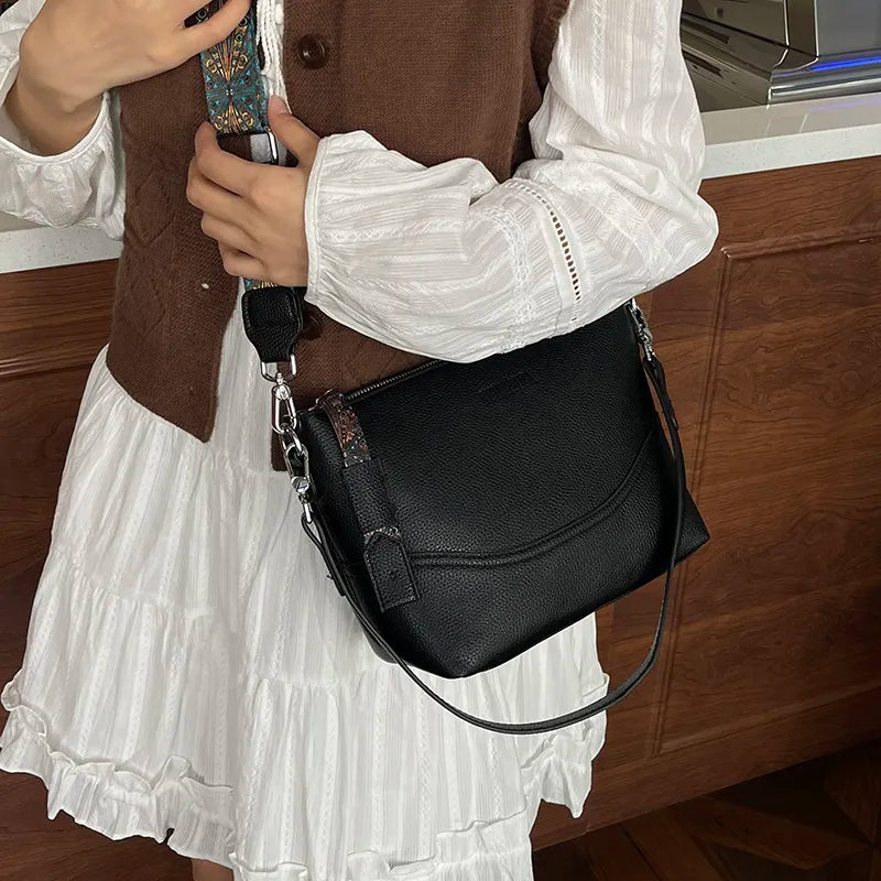 Women’s Ethnic Embroidery Crossbody Bag – Durable, Spacious, and Stylish