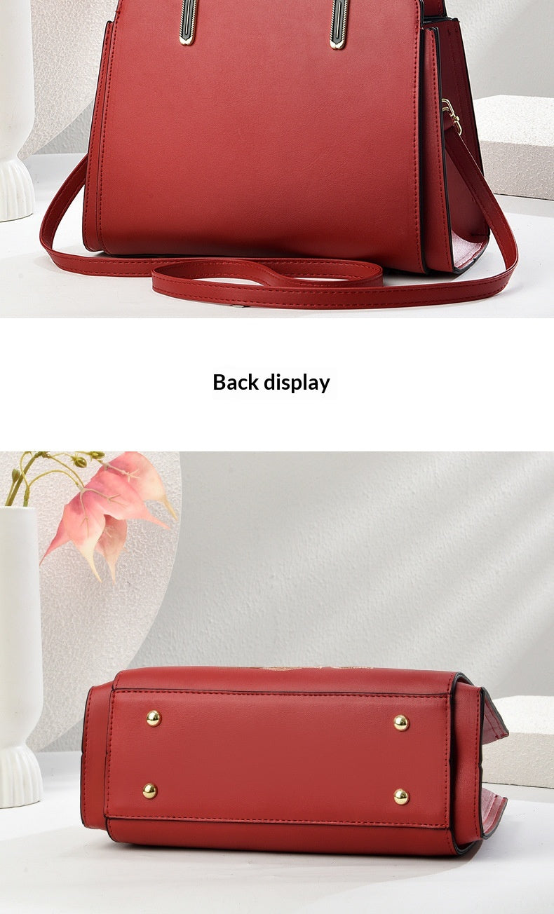 Womens New Chinese-Style National-Flair Embroidered Crane Fashion Crossbody Tote Bag