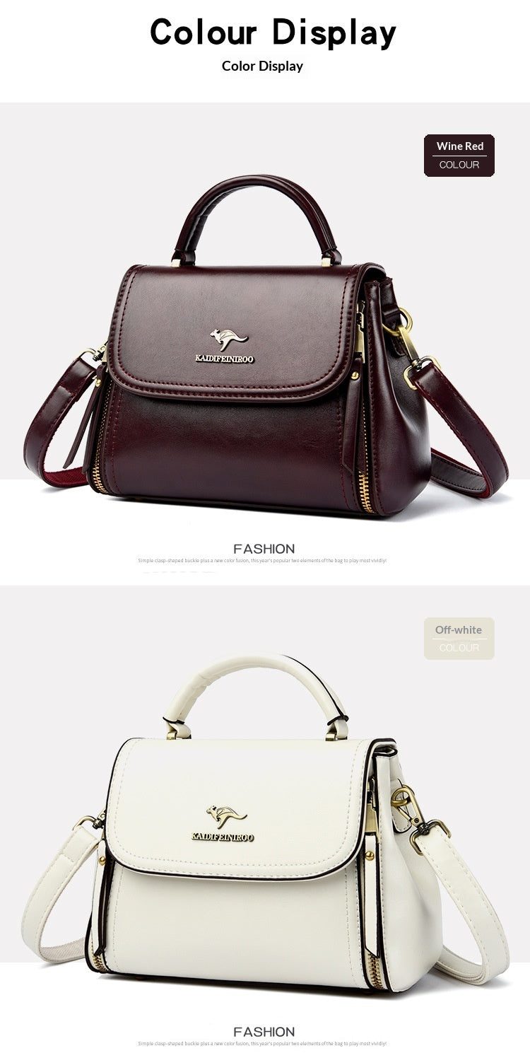 Retro High-end Textured Tote And Shoulder Bag