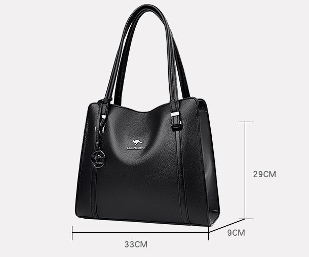 Kangaroo Leather Large Capacity Fashion Soft Leather Shoulder Bag