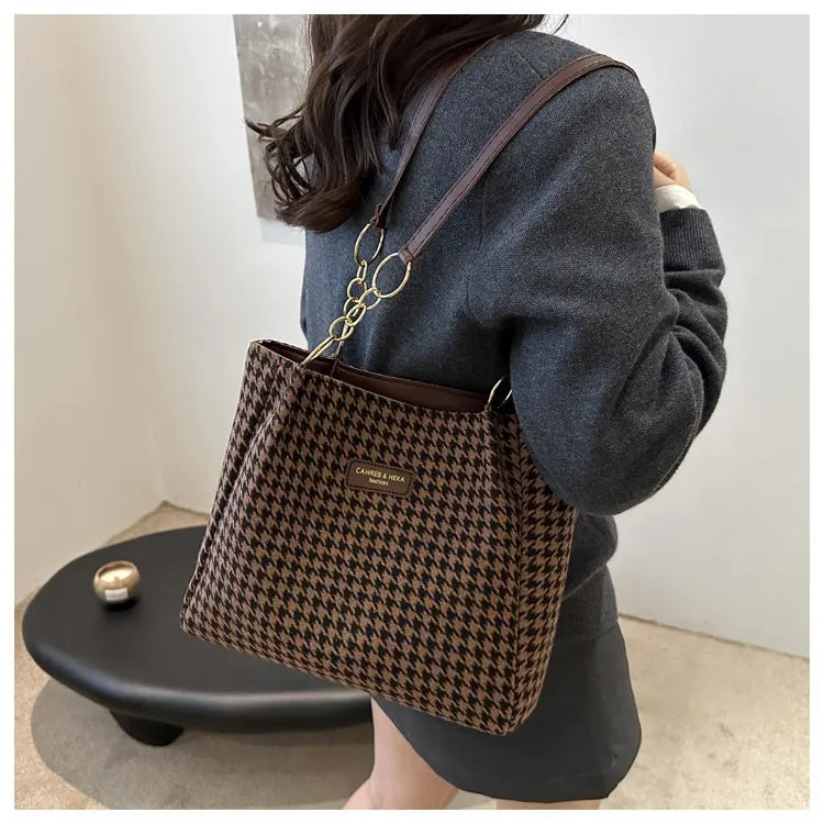 Fall Idle Style Chain Tote Shoulder Large Capacity