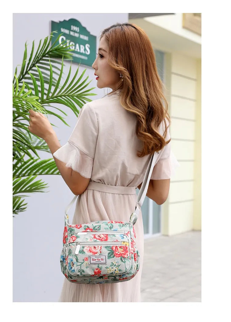 Printed Shoulder Bag Lightweight Outdoor Simplicity Travel