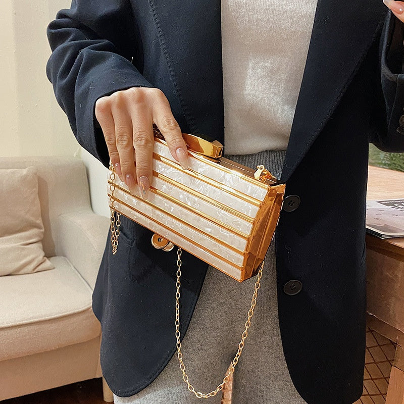 Women's High-end Patch Acrylic Evening Bag