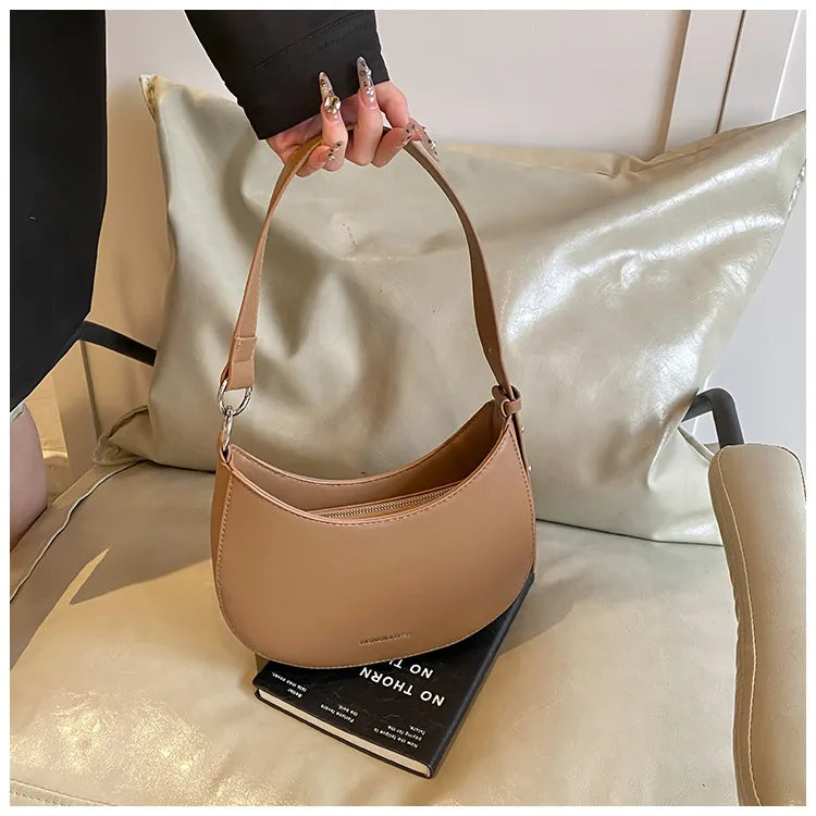 Simple All-match Retro Fashion Shoulder Trendy Small Saddle Bag