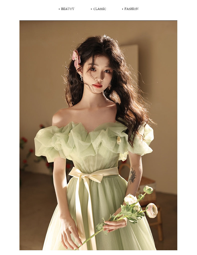 Off-shoulder Evening High-end Affordable Luxury Niche Dress