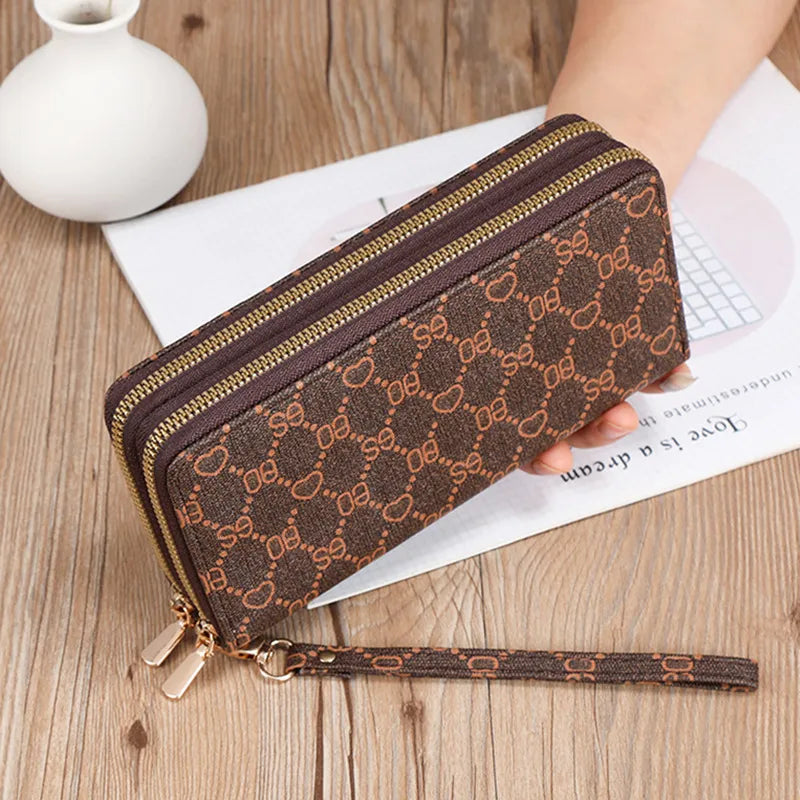 Long Wallet Clutch Mobile Phone Bag Coin Purse Zipper Bag Wallet