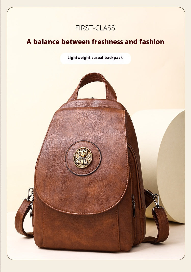 Simple Large Capacity Crossbody Chest Bag Leisure Travel Small Backpack