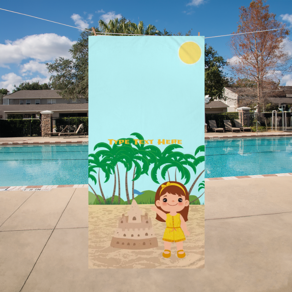 Bath Towel - Personalize With Beach Themes