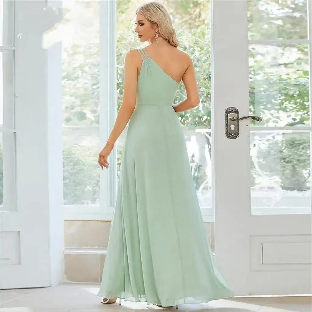 High-Grade One-shoulder Slim-fit Dress For Women Dress