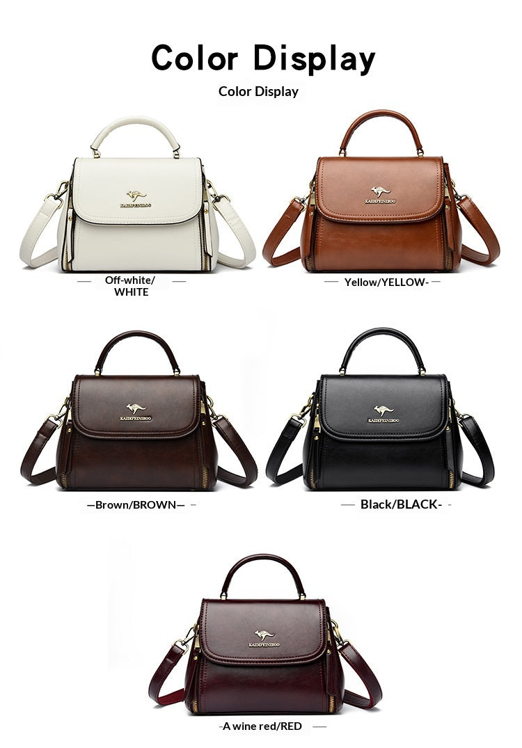 Retro High-end Textured Tote And Shoulder Bag