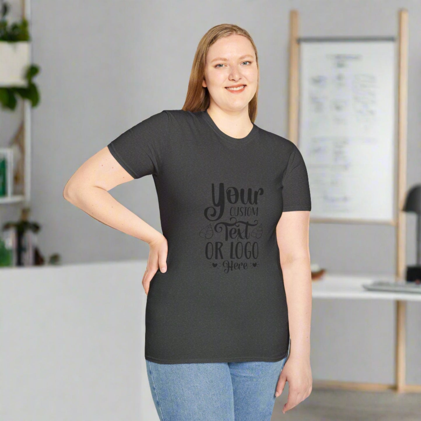 Unisex Softstyle T-Shirt - Personalize With Business Logo on Front Side