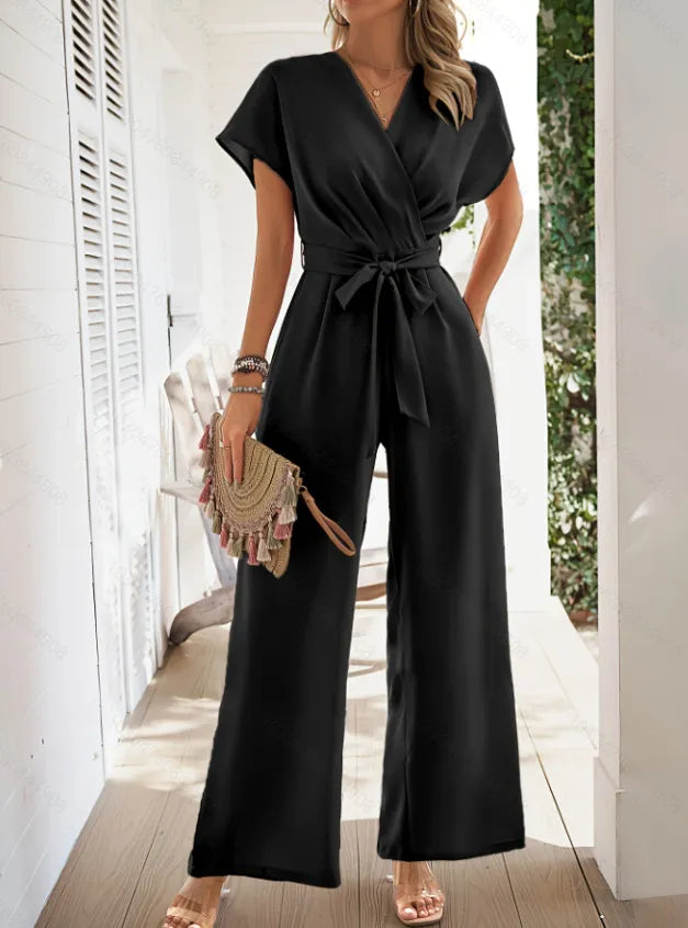Solid Color Women's Jumpsuit Series Belt