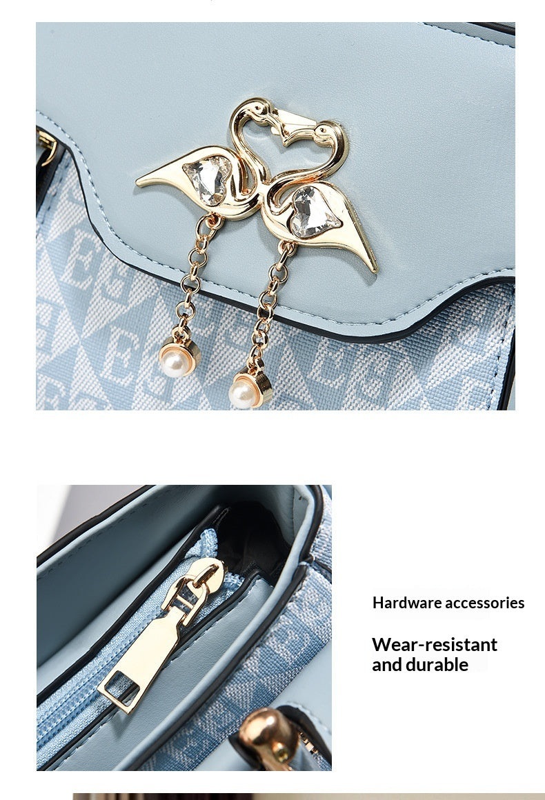 Womens Stylish Versatile Tote Shoulder And Crossbody Bag