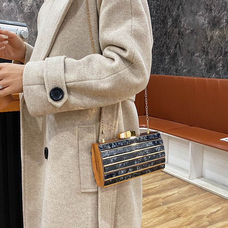 Women's High-end Patch Acrylic Evening Bag